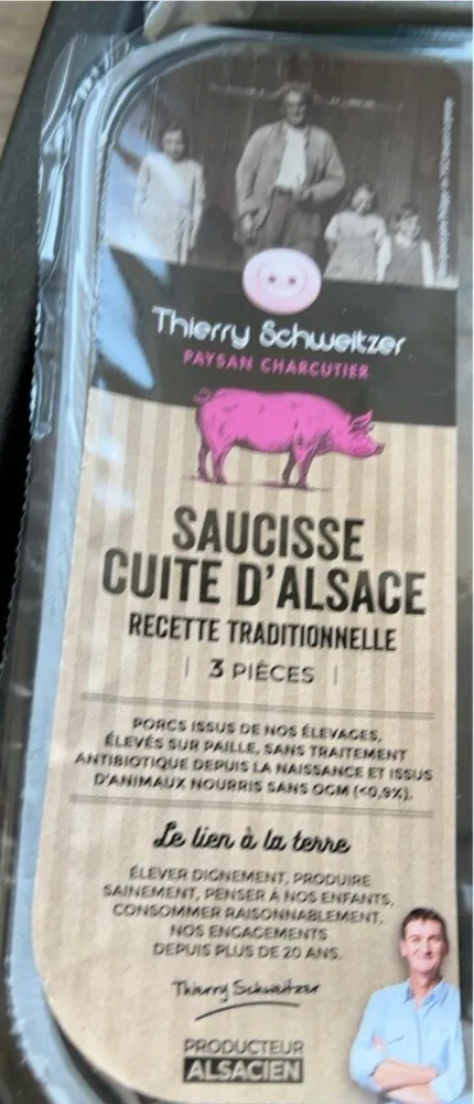 Saucisses cuites d'Alsace