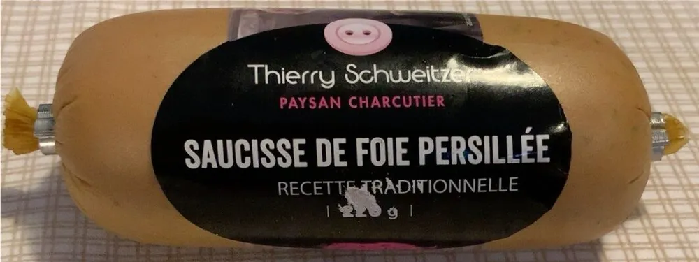 Saucisse de foie persillée