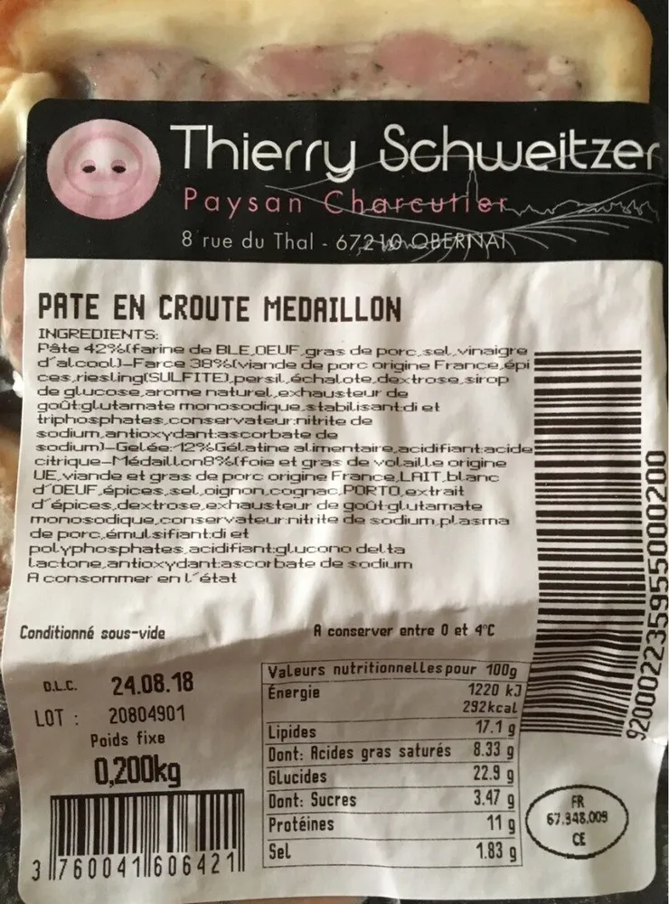 Paté en croute médaillon