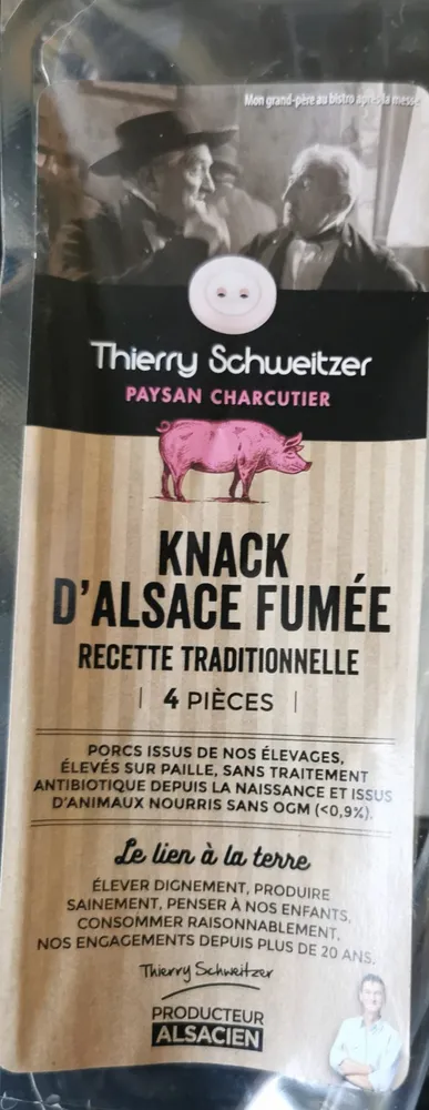 4 Knacks D'alsace fumées