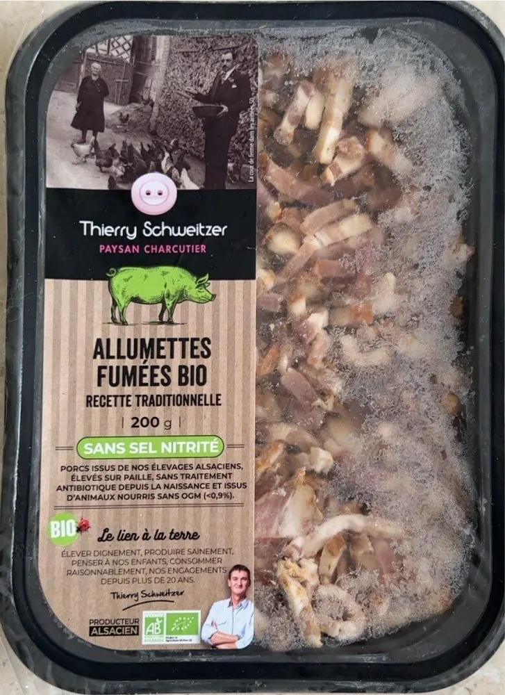Allumettes fumées bio sans sel nitrité
