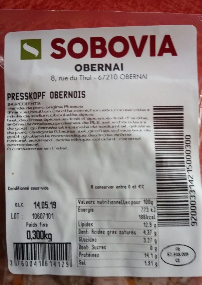 Presskopf obernois