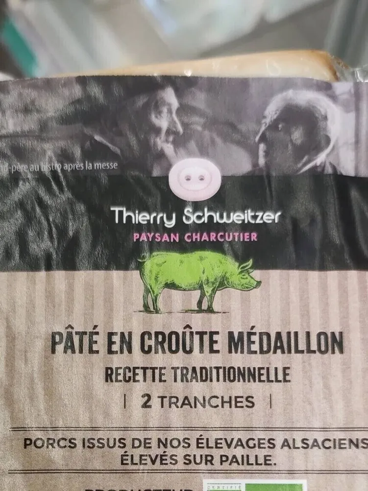 Pâte en croûte médaillon
