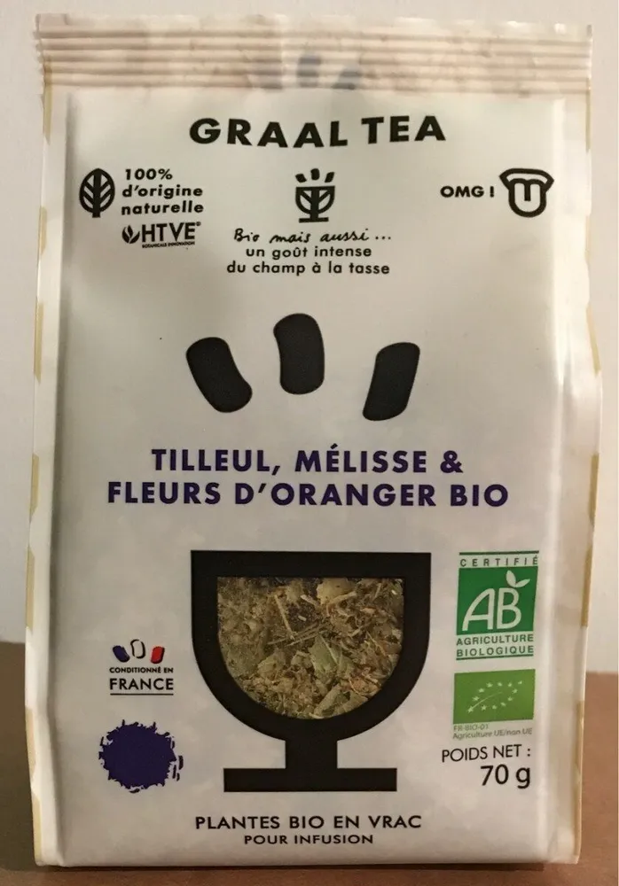 Tilleul, melisse et fleurs d'oranger bio