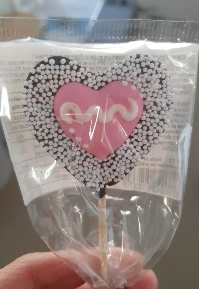 Sucette chocolat noir