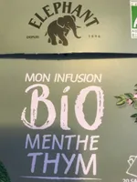 Infusion menthe thym