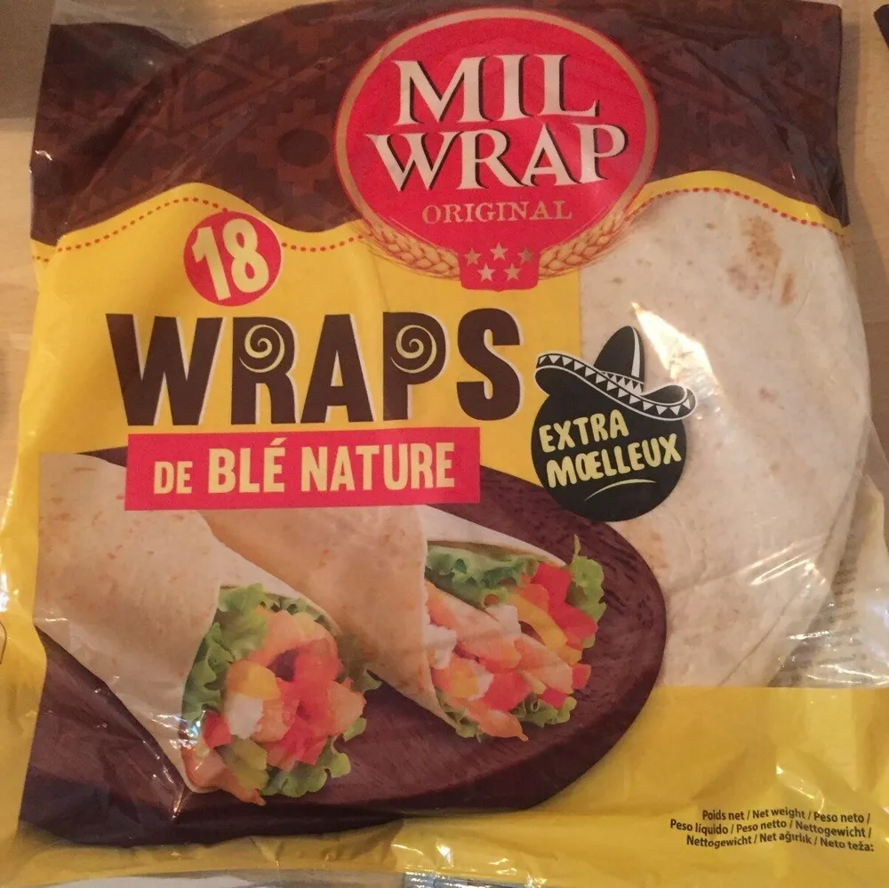 18 wraps de blé nature