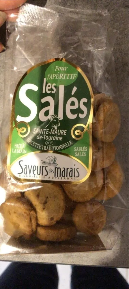Sablés salés à la Sainte Maure de Touraine