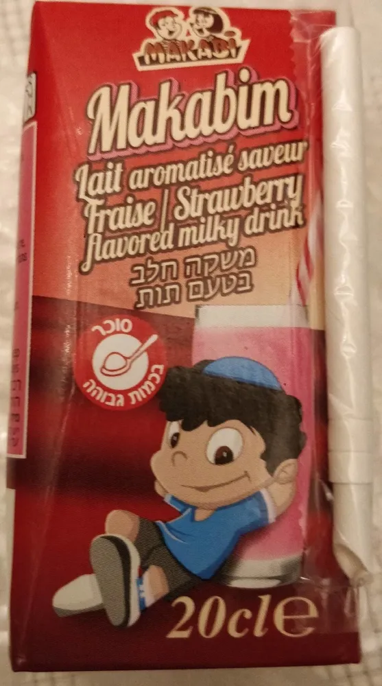 MAKABIM lait aromatisé saveur fraise