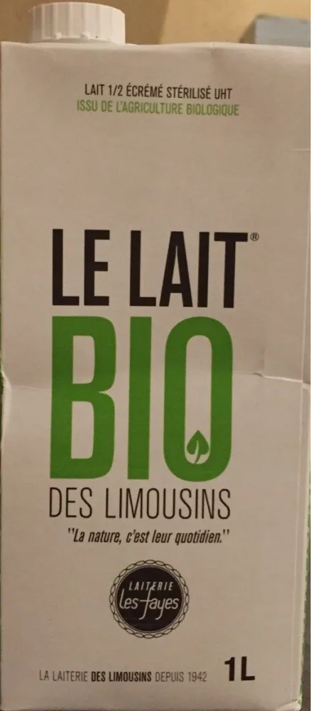 Le lait Bio des Limousins