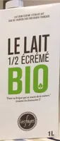 Lait demi écrémé bio
