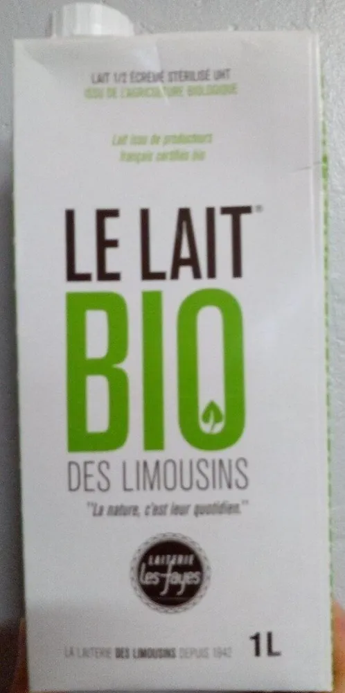 Le lait Bio des Limousins
