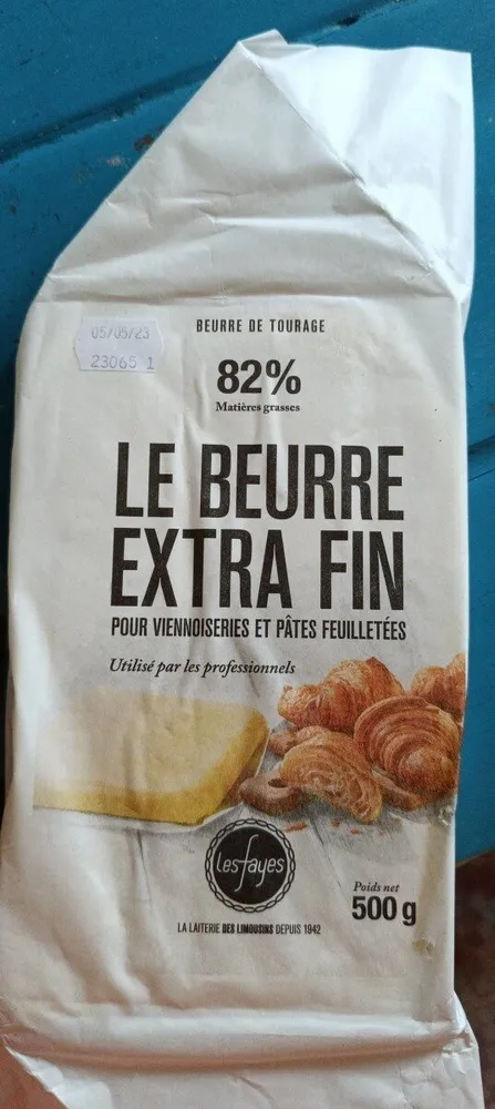 Le beurre extra fin