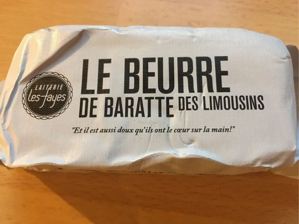 Beurre de baratte des limousins