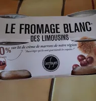 Le fromage blanc des Limousins sur lit de crème de marron