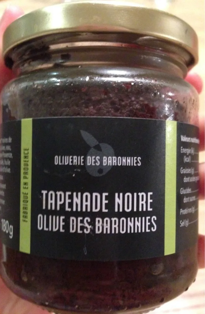 Tapenade noire, olive des Baronnies