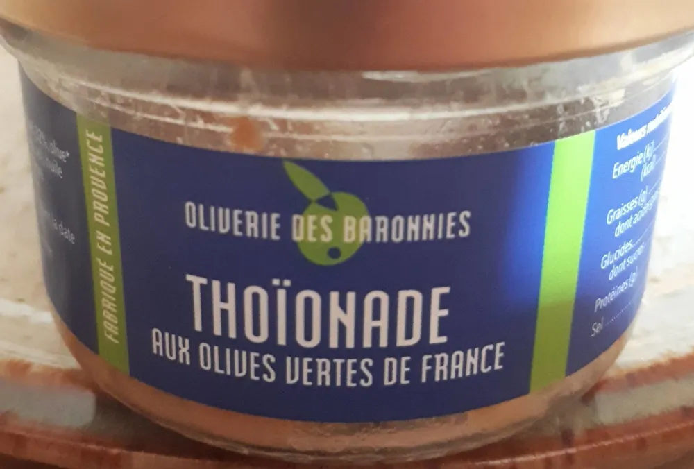 Thoionade aux olives vertes de france