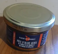 PÂTE D'OLIVE VERTE DE FRANCE À LA TOMATE ET AU PIMENT D'ESPELETTE