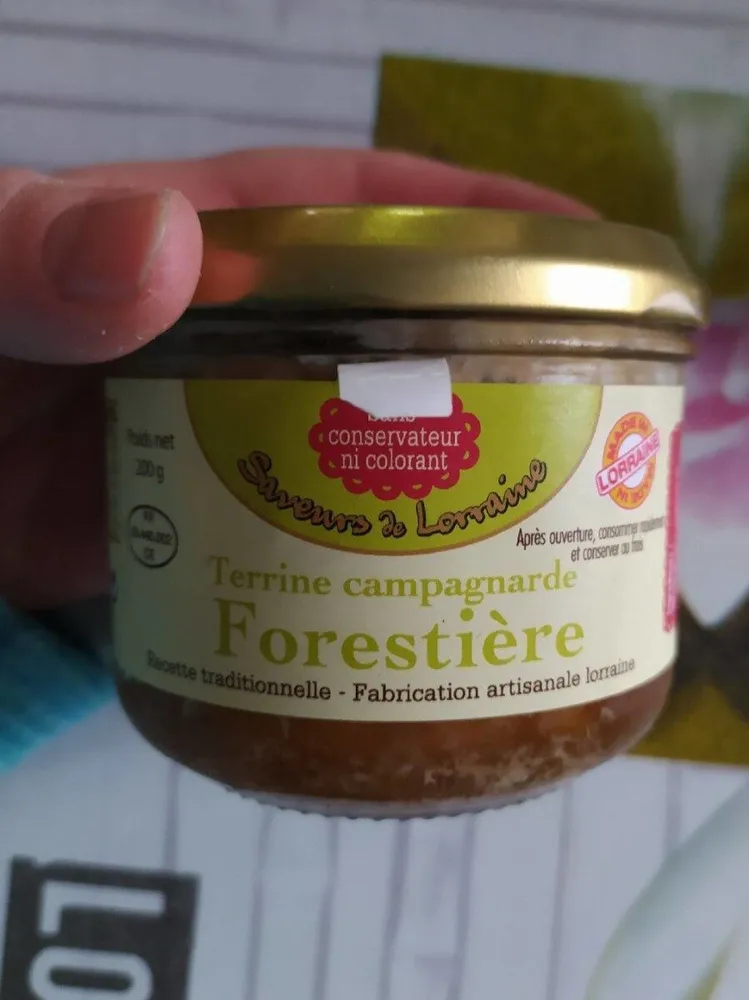 Terrine campagnarde forestière