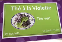 Thé à la violette. Thé vert