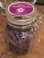Pétales de violettes cristallisés