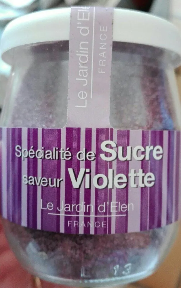Spécialité de sucre saveur violette