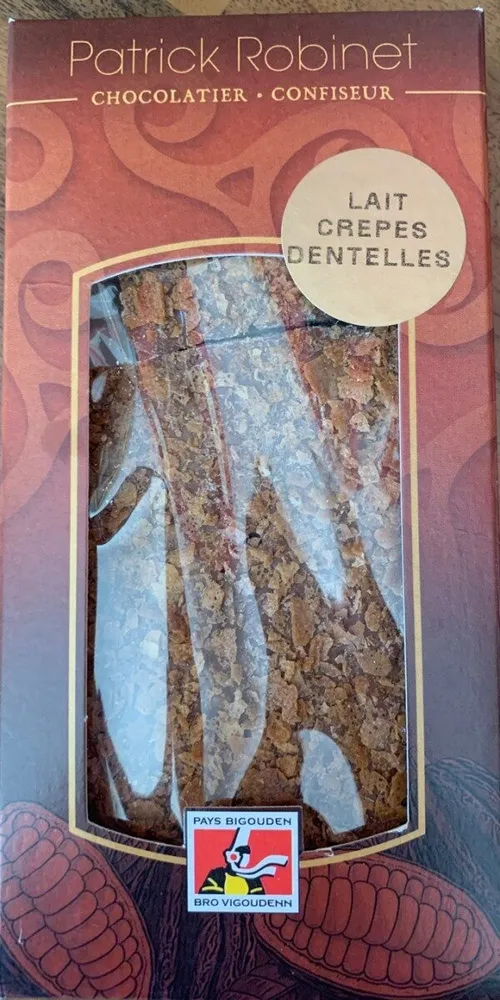 Chocolat lait crèpes dentelles