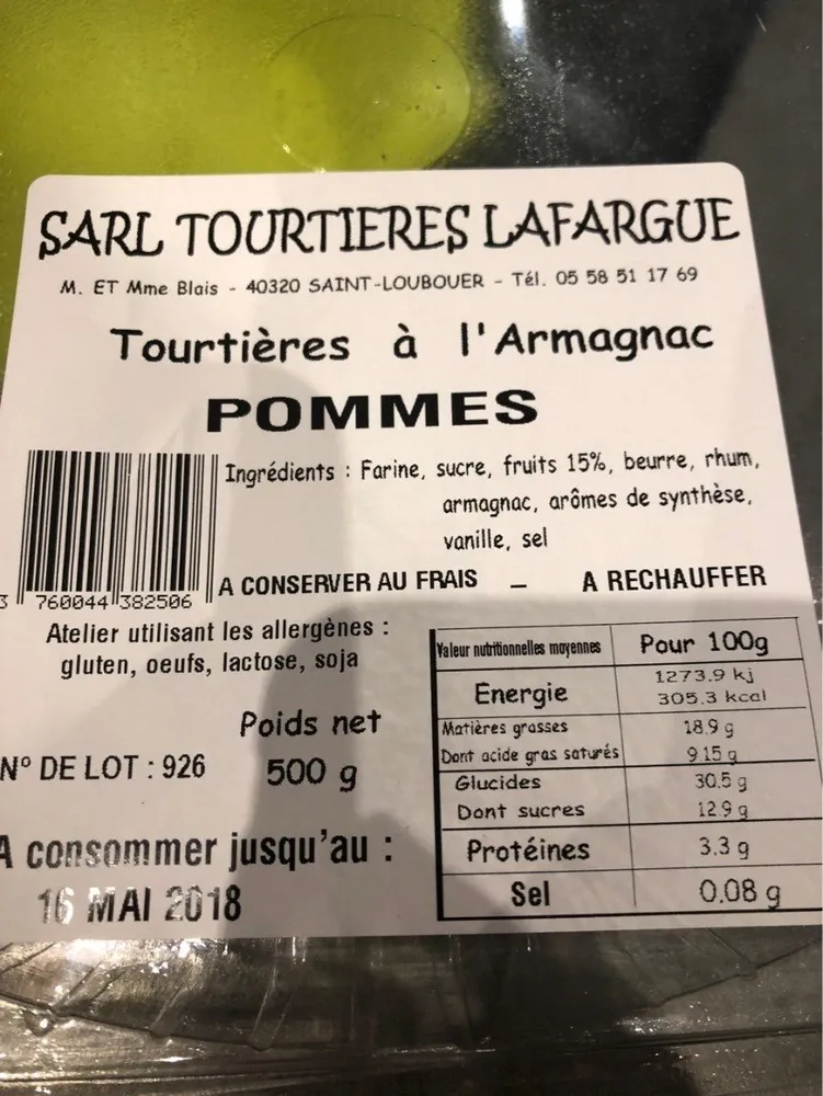 Tourtiere a l'armagnac