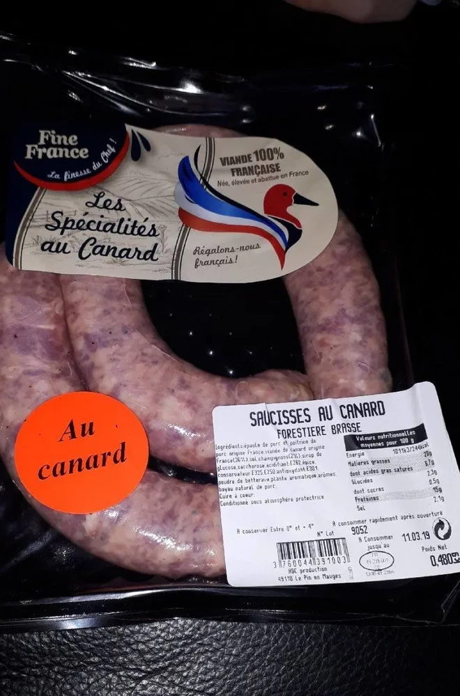 Saucisse au canard