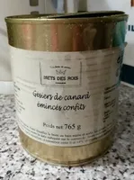 Gesiers de canard émincés confits