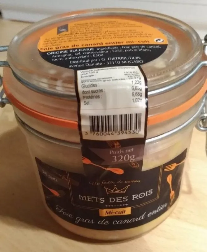 Foie gras de canard entier