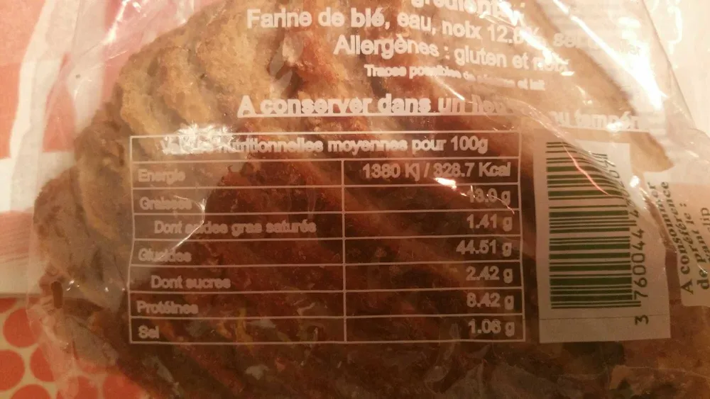 Pain aux noix