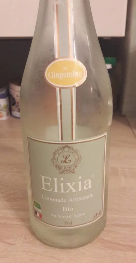 Limonade artisanale bio au gingembre et sirop d'agave