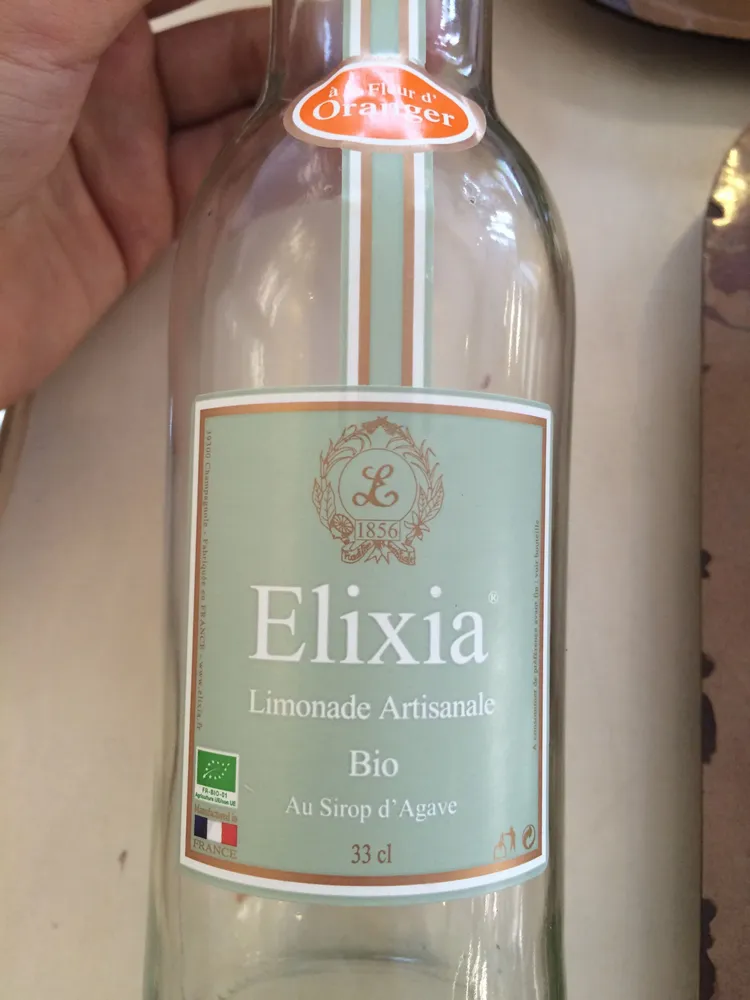 Elixia Limonade Artisanale Bio au sirop d'Agave
