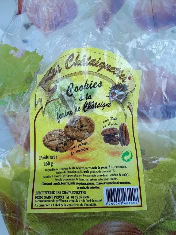 Cookies à la farine de châtaigne