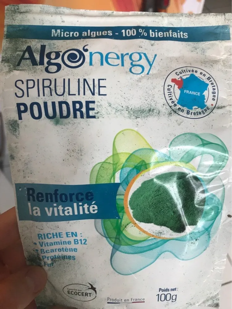 Spiruline Française En Poudre - 100 G - Algo'nergy