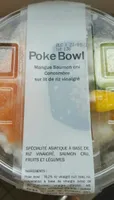 Poke Bowl Mangue saumon cru concombre sur lit de riz vinaigré