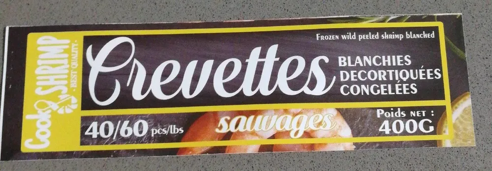 Crevettes sauvages décortiquées