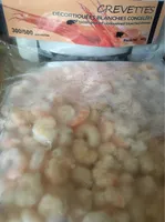 Crevettes decortiquees blanchies congelees