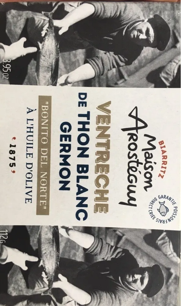 Ventreche de thon blanc germon
