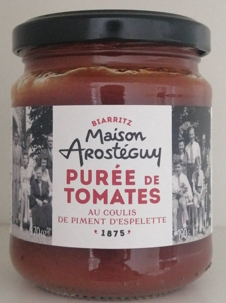 Purée de tomates au piment d'Espelette