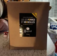 JUS DE POMMES ET GROSEILLES