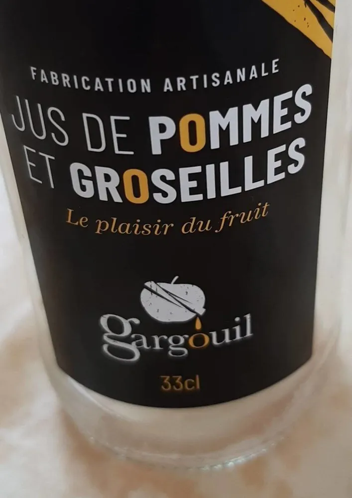 Jus de fruit pasteurisé pommes groseiles
