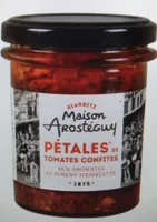 Pétales de tomates confites aux aromates et Piment d'Espelette