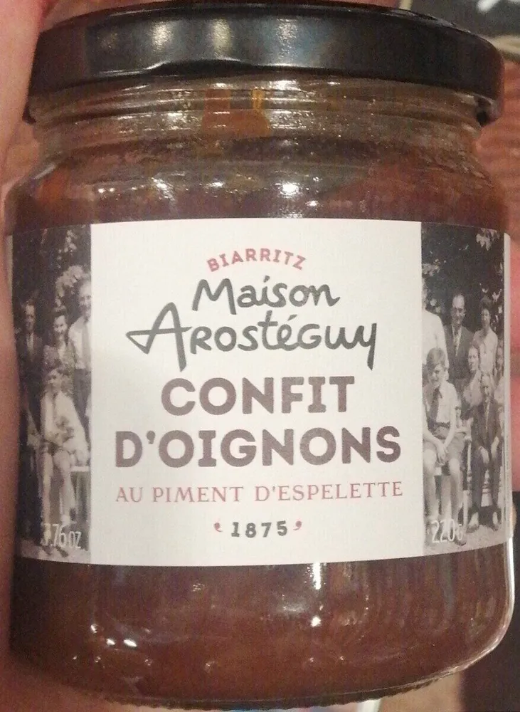 Confit d'oignons au piment d'Espelette