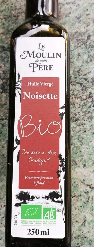 Huile vierge noisette
