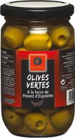 Olives Vertes Farce Piment d'Espelette