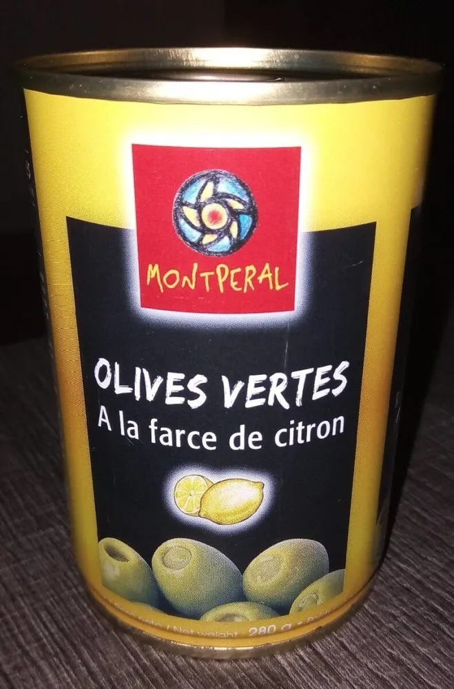 Olives vertes à la farce de citron