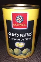 Olives vertes à la farce de citron