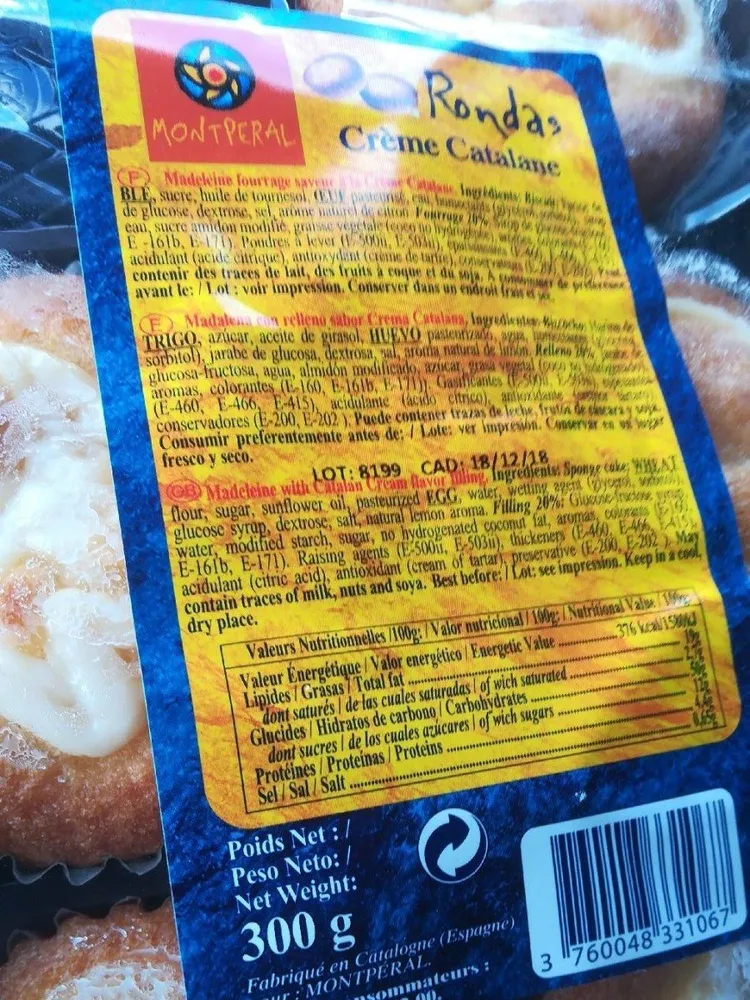 Rondas crème catalane